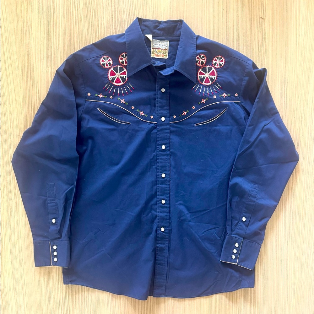 Vintage Kennington  Rockin Ranch Wear pearl snap button down